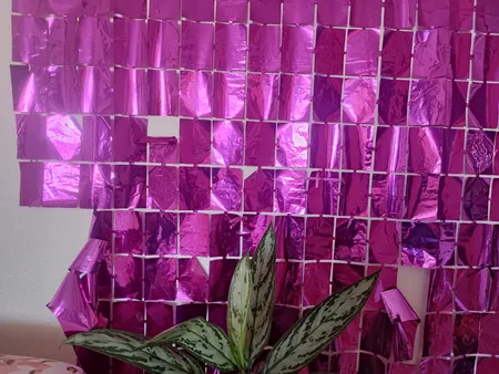 پرده تزئینی مدل زرورقی کد 012