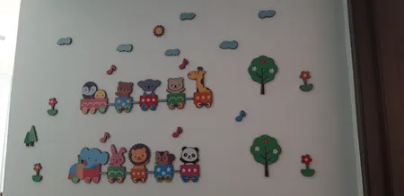 استیکر ژیوار مدل قطار دوستی حیوانات