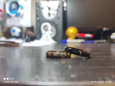 انگشتر مدل استیل ماه و خورشید بسته 2 عددی