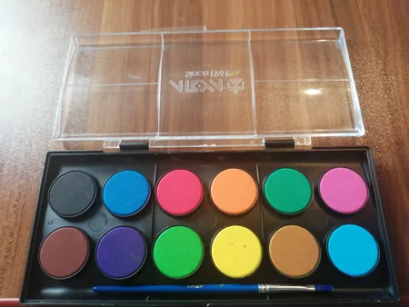 آبرنگ 12 رنگ آریا کد 2-5009