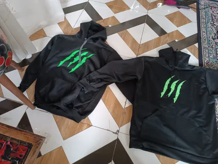 هودی مردانه طرح چنگ کد A03 رنگ مشکی