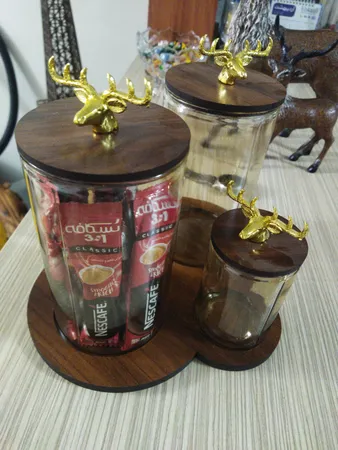 ست پاسماوری طرح گوزن کد 14226 مجموعه 4 عددی