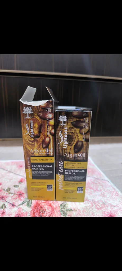 روغن آرگان لایتنس مدل  شیشه ای حجم 100 میلی لیتر