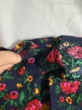 تجریه خرید پیراهن ساحلی یقه گرد زنانه مدل طلا کوب رنگ آبی