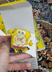 تجریه خرید ساعت مچی عقربه ای بچگانه مدل باب اسفنجی عروسکی کد 904