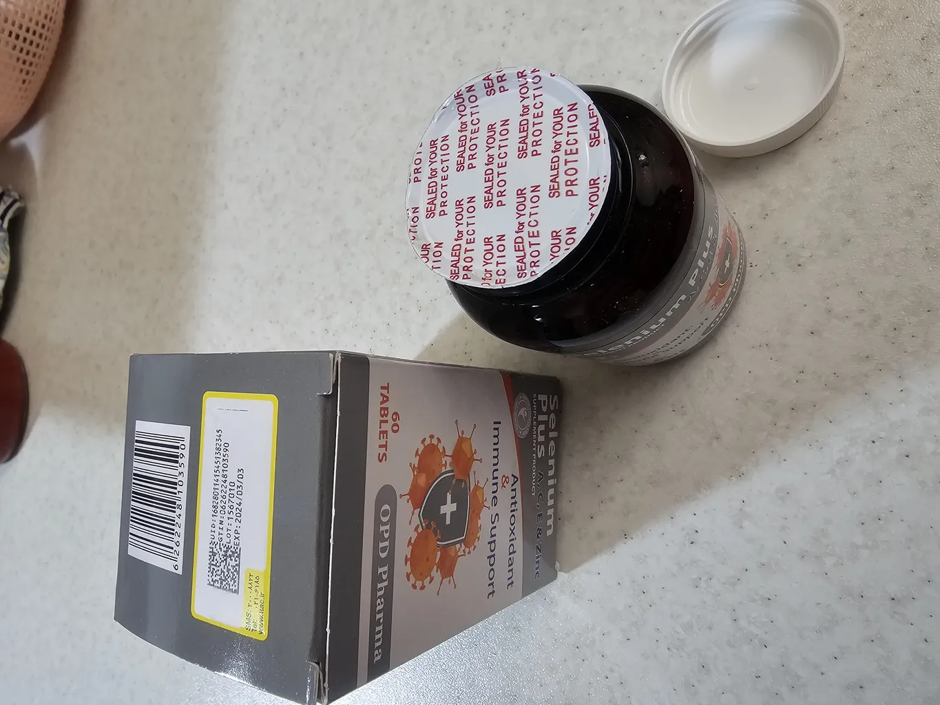 قرص سلنیوم پلاس او پی دی فارما بسته 60 عددی