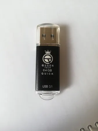 فلش مموری کوئین تک مدل QUICK USB3.1 ظرفیت 64 گیگابایت به همراه مبدل USB-C