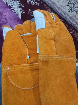 دستکش ایمنی جوشکاری مدل سیم دوز