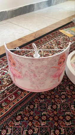 لوستر کودک مدل پرنسس کد 4030439 به همراه آباژور و لوستر و ساعت