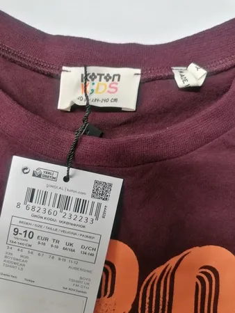 تی شرت آستین بلند پسرانه مدل 1kkb16971ok-335 رنگ زرشکی