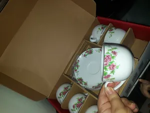 تجریه خرید سرویس چای خوری 12 پارچه چینی زرین ایران مدل ایتالیا اف 8 بیدگل درجه عالی