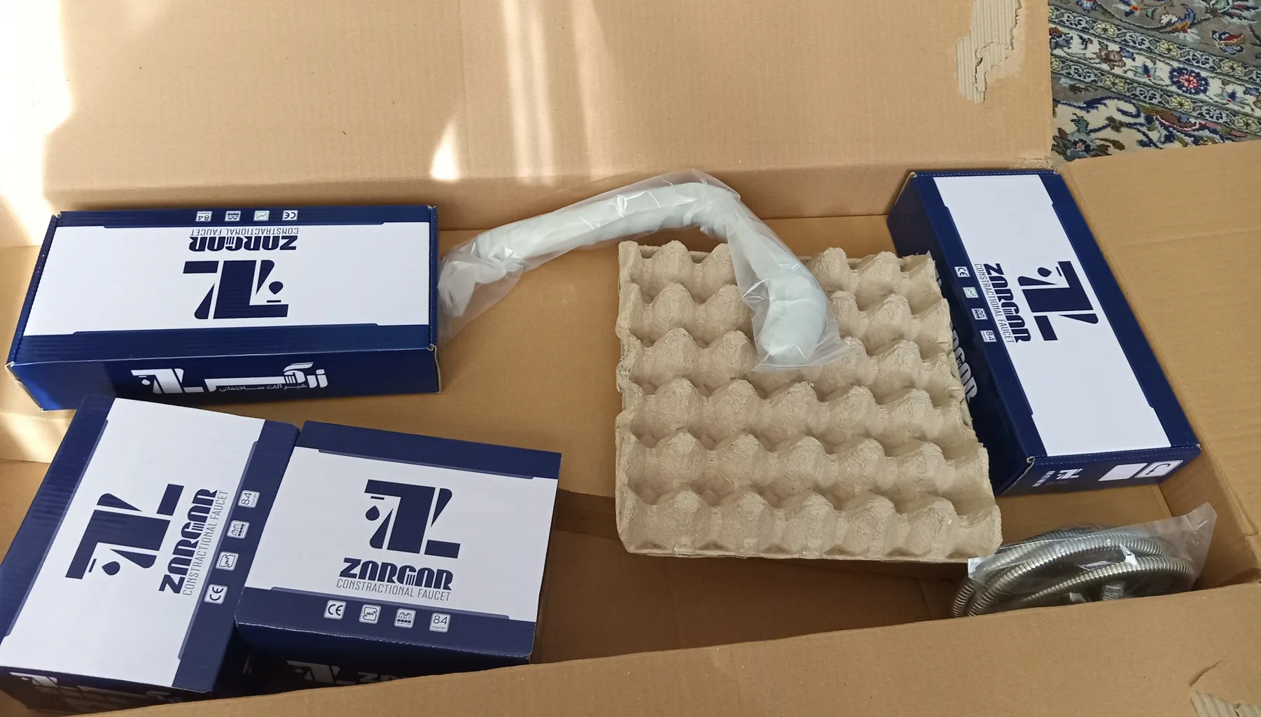 ست شیرآلات زرگر مدل ایتالیایی دوخم نایت2024 با علم یونیورست مجموعه6عددی