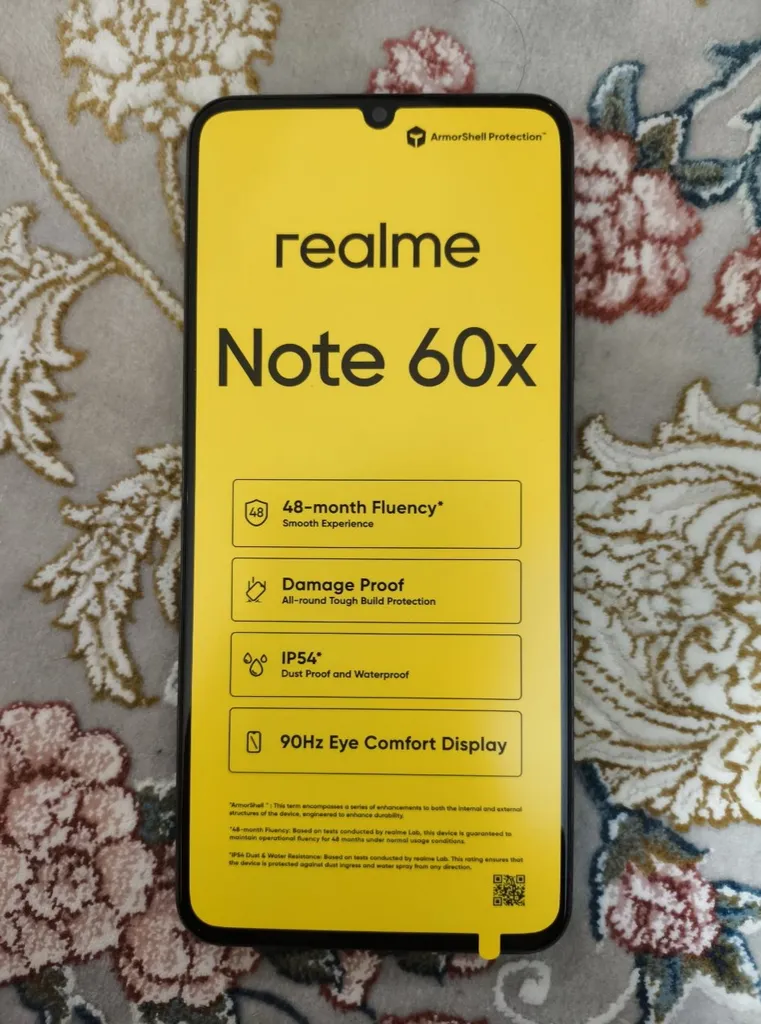گوشی موبایل ریلمی مدل Note 60x دو سیم کارت ظرفیت 128 گیگابایت و رم 4 گیگابایت
