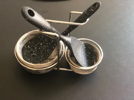 سرویس کفگیر 2 پارچه شنگیا مدل سیلیکونی کهکشانی