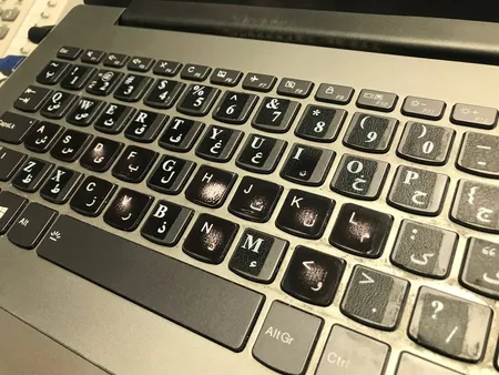 برچسب حروف فارسی کیبورد مدل bl-ck_N1