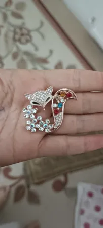 گل سینه زنانه مدل روباه کد 00581