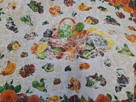 سفره 6 نفره طرح سبد میوه کد 001