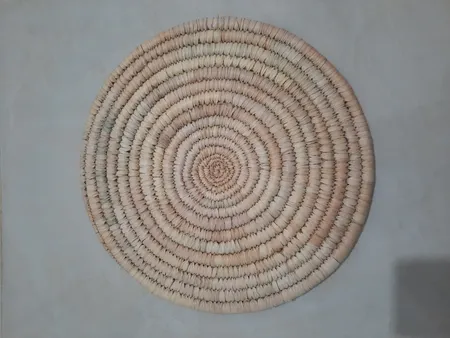 زیربشقابی و زیر قابلمه‌ای مدل حصیری کد 35cm