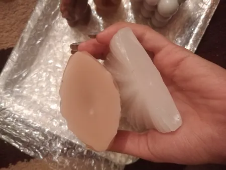 شمع دست ساز مدل برگ نخل بادبزنی