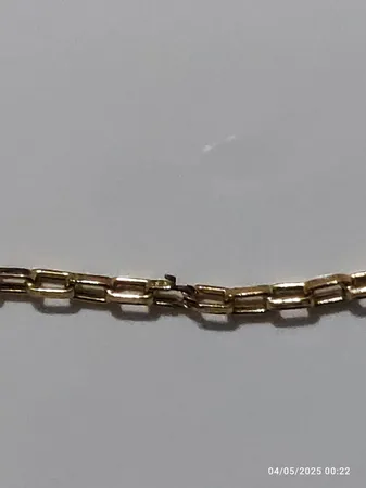 زنجیر طلا 18 عیار مردانه طلای مستجابی مدل آجری کد M60