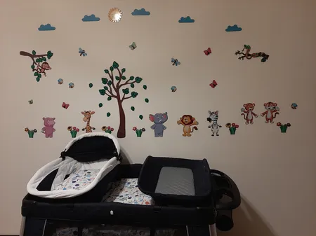 استیکر چوبی ژیوار طرح حیوانات جنگل