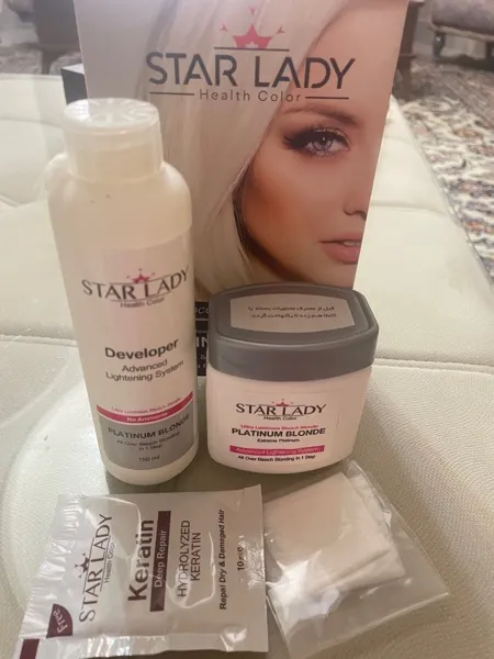 کرم پلاتینه رنگ مو استار لیدی مدل Blonde حجم 120 میلی لیتر
