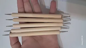 تجریه خرید ابزار سفالگری به گز مدل داتینگ نقطه کوبی مجموعه 5 عددی