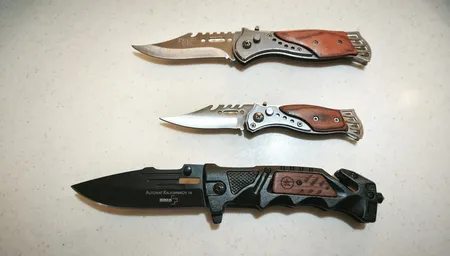 چاقوی سفری بوکر مدل Automat kalashnikov 14