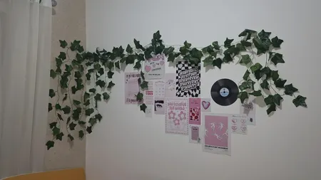 گل مصنوعی مدل ریسه برگ طرح انگور کد PAL-3030