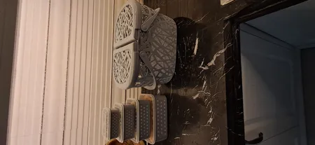 ظروف نگهدارنده غذا فرش کیپس طرح خالدار کد ZA2 مجموعه 4 عددی