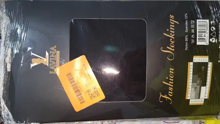 جوراب ساق بلند زنانه مدل زنبوری لب توری