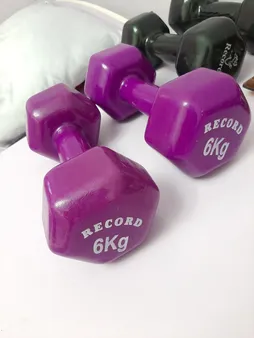 دمبل ایروبیک رکورد کد 1621 وزن 6 کیلوگرم بسته 2 عددی