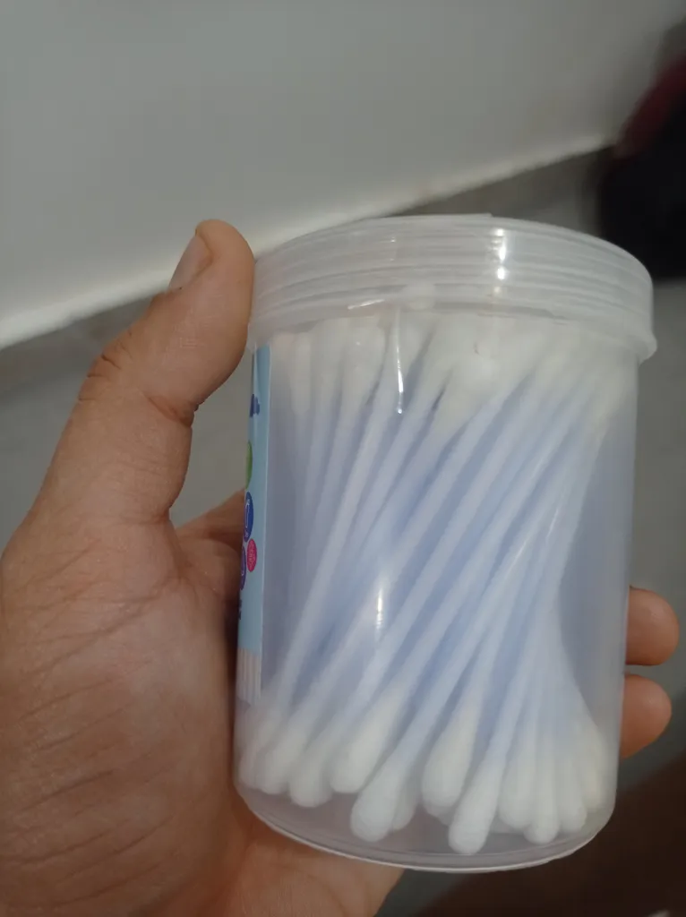 گوش پاک کن کودک بنسر مدل cotton swabs بسته 100 عددی