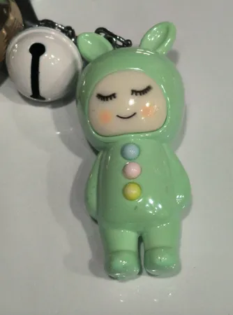 جاکلیدی دخترانه مدل  فرشته خفته جغجغه ای