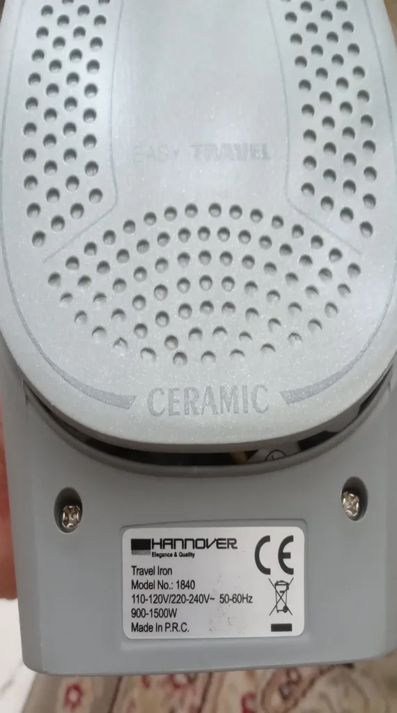 اتو مسافرتی 1500 وات هانوور مدل 1840