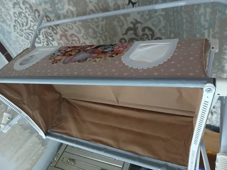 گهواره نوزاد شادی مدل مخمل طرح باغ وحش