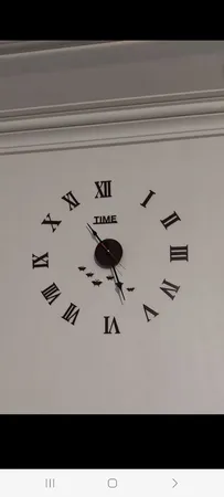 ساعت دیواری دکوراتیو مدل طرح رومی سایز 120