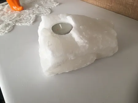 جا شمعی سنگ نمک مدل MT402