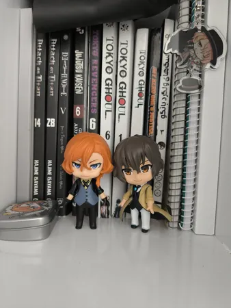 اکشن فیگور مدل انیمه سگ های ولگرد بانگو طرح چویا و دازای بسته 2 عددی