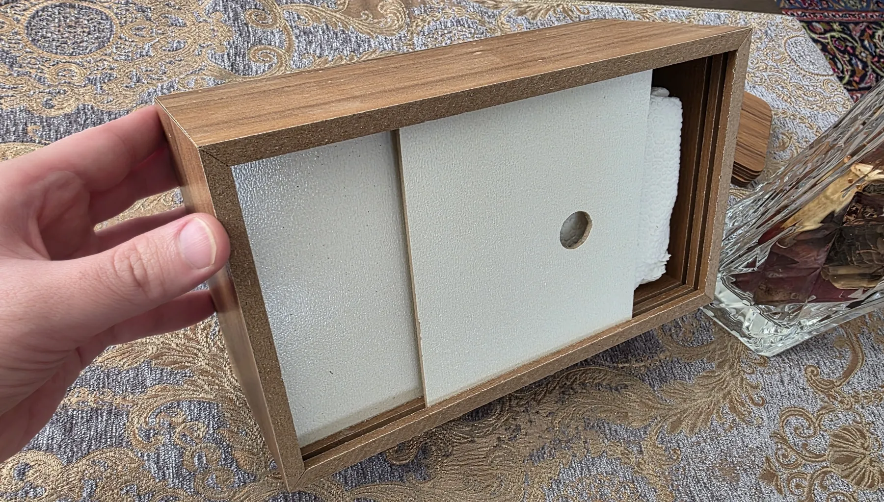 جای دستمال کاغذی مدل الماس