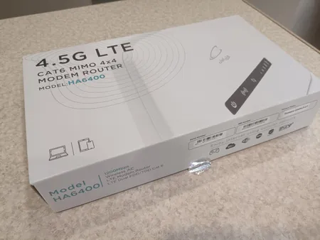 مودم 4.5G همراه اول مدل MIMO 4x4-HA6400 به همراه کارت فعالسازی سیم‌کارت اعتباری و 300 گیگابایت اینترنت 1 ساله
