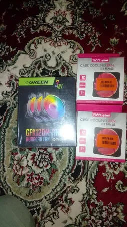 فن کیس گرین مدل HURACAN FAN GFK120M-ARGB بسته 3 عددی