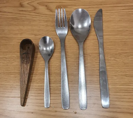 قاشق ادویه چوبی مدل 01 بسته 2 عددی