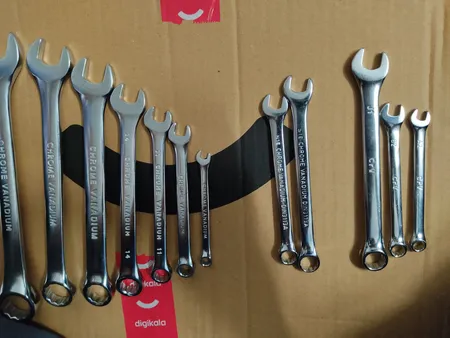 مجموعه 12 عددی اچار یکسر تخت یکسر رینگی مکس مدل mhp5