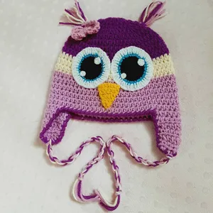 تجریه خرید کلاه بافتنی دخترانه طرح جغد