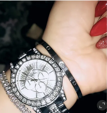 ساعت مچی عقربه ای ویفان مدل فول نگین کد n11