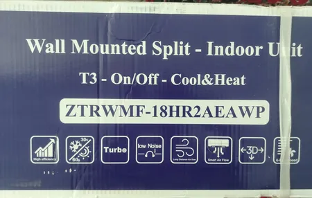 کولر گازی ۱۸۰۰۰ زانتی مدل ZTSE-18D3RAEA