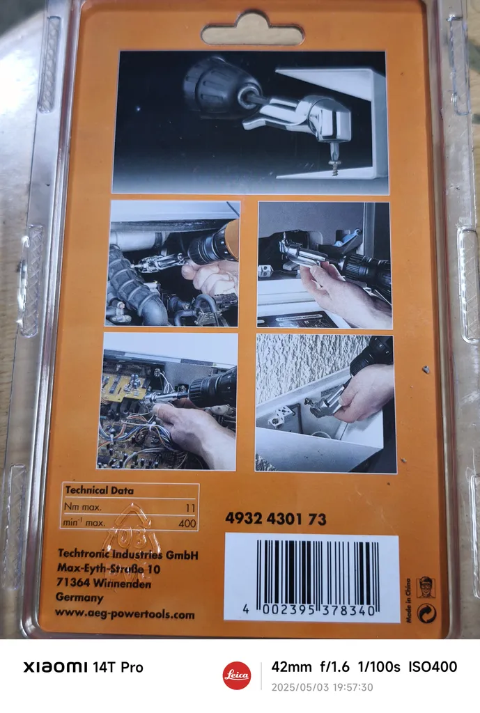 مجموعه 11 عددی رابط سر دریل آ ا گ مدل WB1