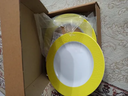 بشقاب میوه خوری چینی زرین ایران مدل رادیانس کد 19 درجه عالی بسته 6 عددی