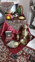 ظرف سرو مس زنجان کد 001